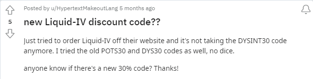 3 Old Liquid I.V. Pots Discount Code Not Working Anymore