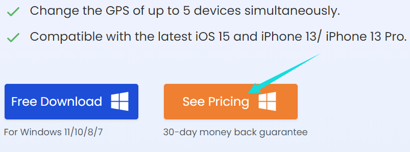 click the see pricing button