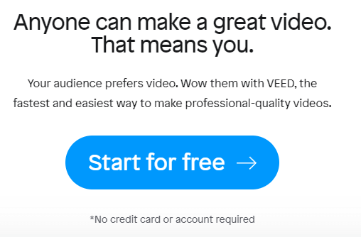 Enjoy VEED Free Trial