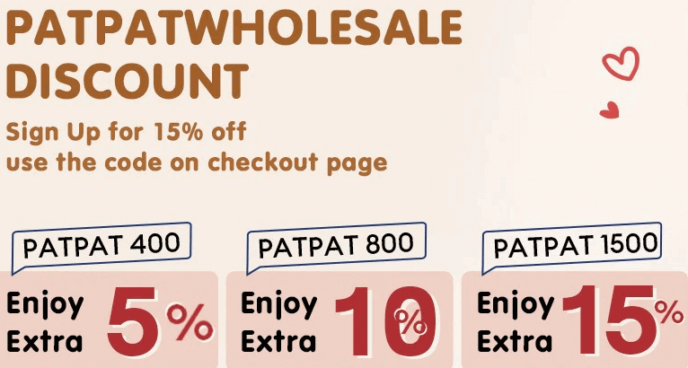 Discount Codes for PatPat Wholesale