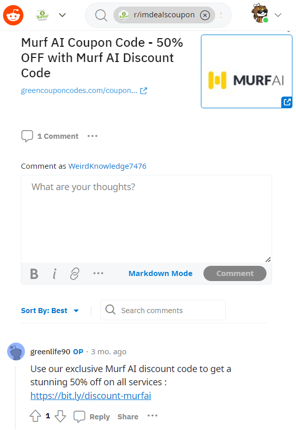 Murf.AI Promo Code Reddit
