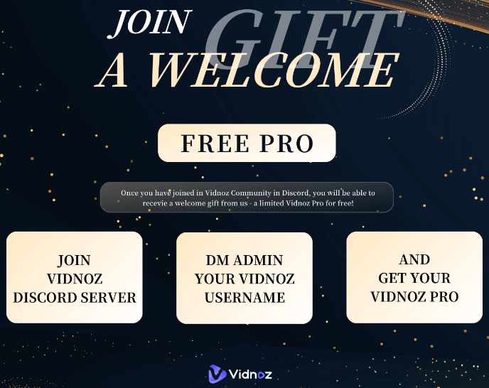 Vidnoz Discord Welcome Offer (No Coupon Needed)