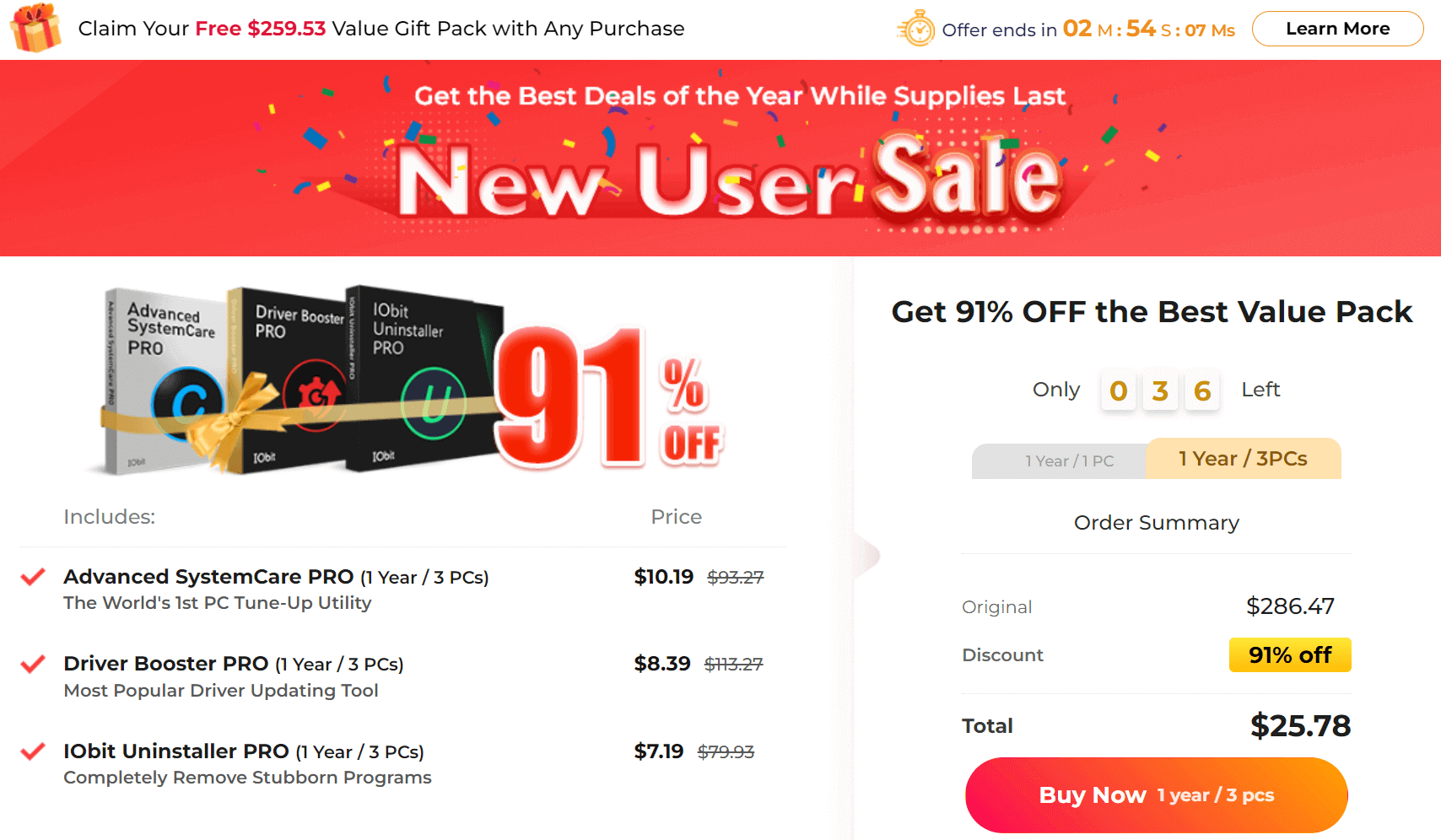 IObit New User Coupon - 91% Off & Free Gifts