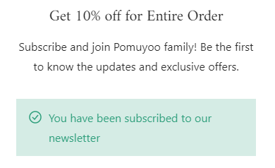 10% Off Pomuyoo Signup Promo