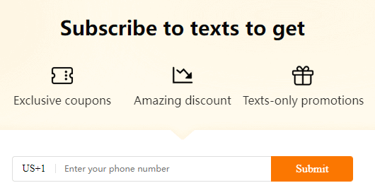 Subscribe to Temu's Text Alert