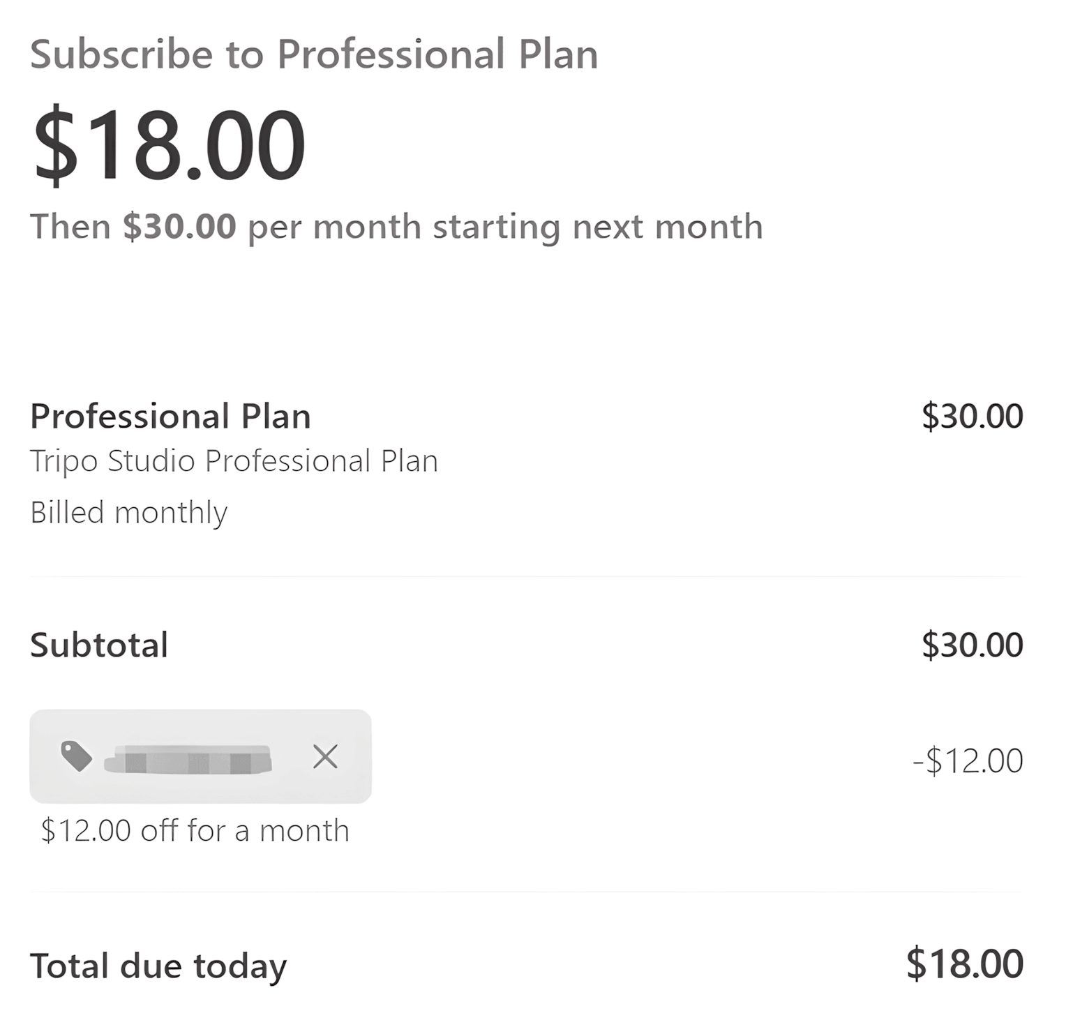 $12 Off Tripo AI Pro Discount Code Verified $12 Off Tripo AI Pro Discount Code Verified