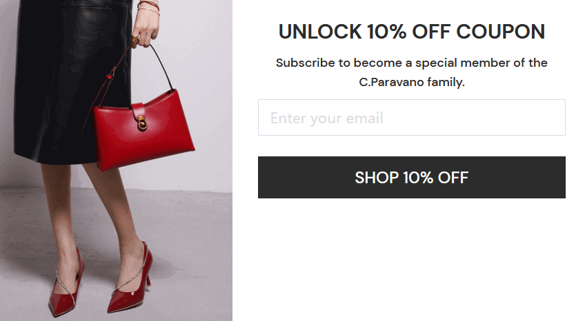 Join C.Paravano Newsletter for 10% Off First Order