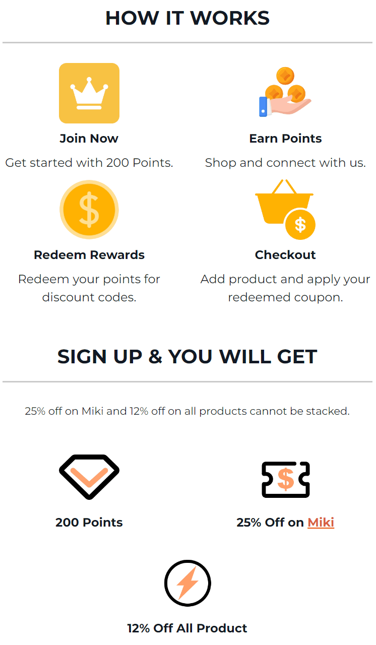 Tantaly VIP Rewards
